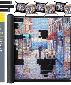 Tapete para Rompecabezas Lwoeo, Enrollable sin Pliegues 46�