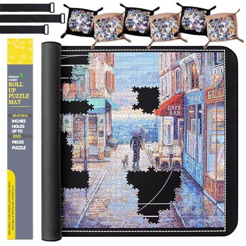 Tapete de Rompecabezas Lwoeo, Sin Pliegues 49� x 36�