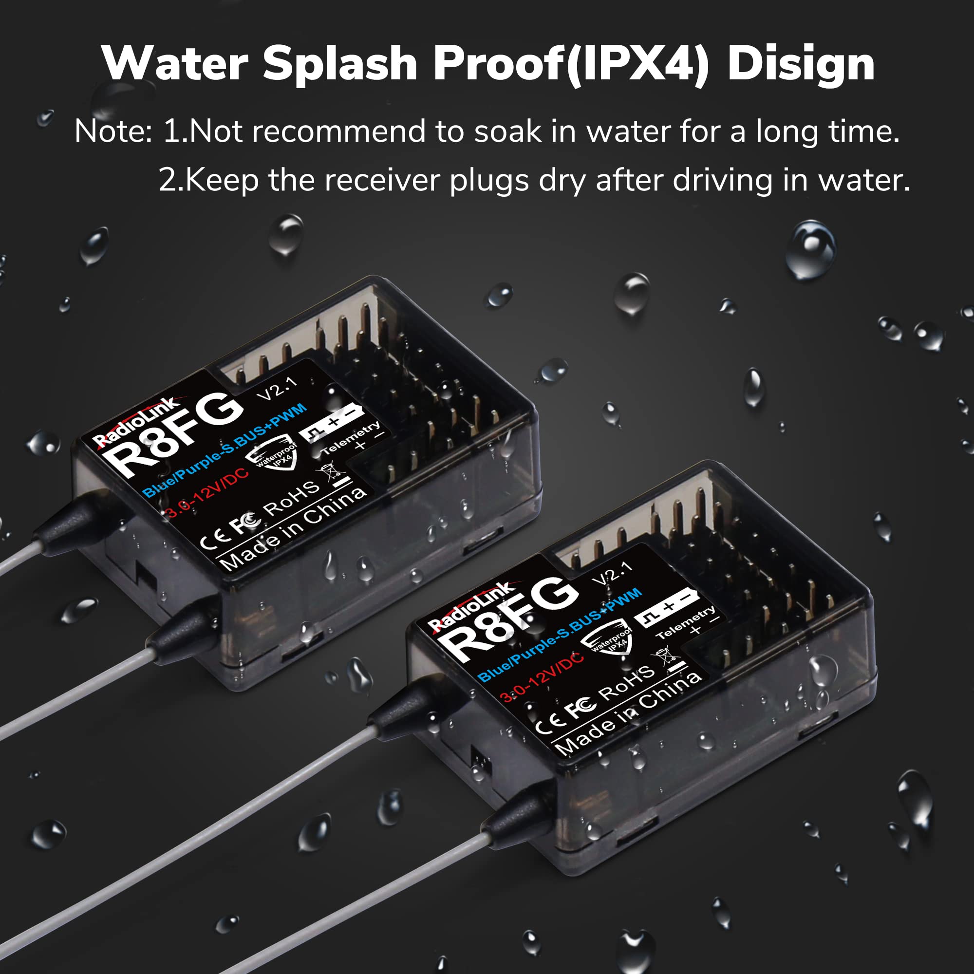 Receptor de giro Radiolink R8FG V2.1 de 8 canales, 2 - Imagen 8