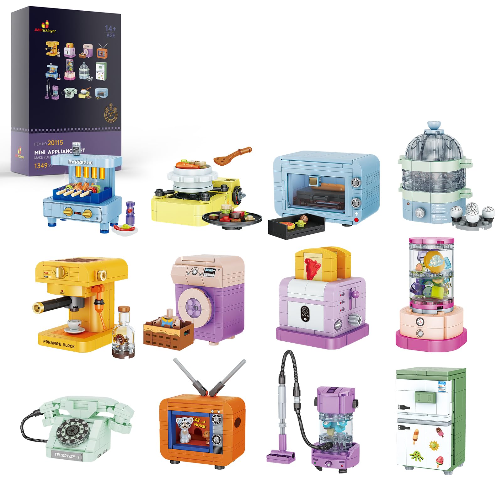 Set de Construcción de Juego de Niñas JMBricklayer, 12