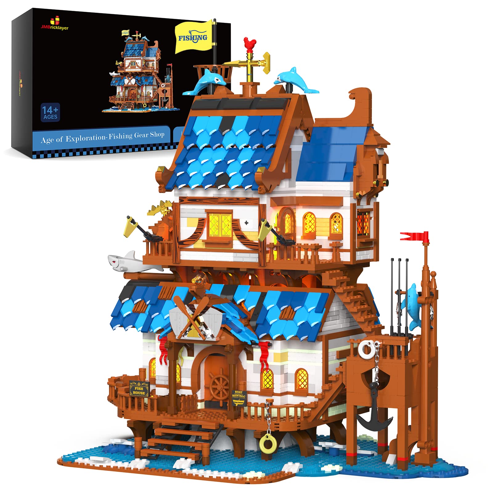 JMBricklayer Juego de construcción de tienda medieval de