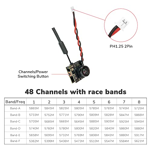 Cámara de Transmisión de Imágenes Inalámbrica 5.8G 48CH con - Imagen 5