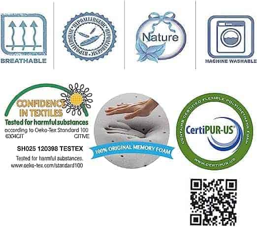 Almohada de Espuma Viscoelástica Comfyt Slim para - Imagen 7