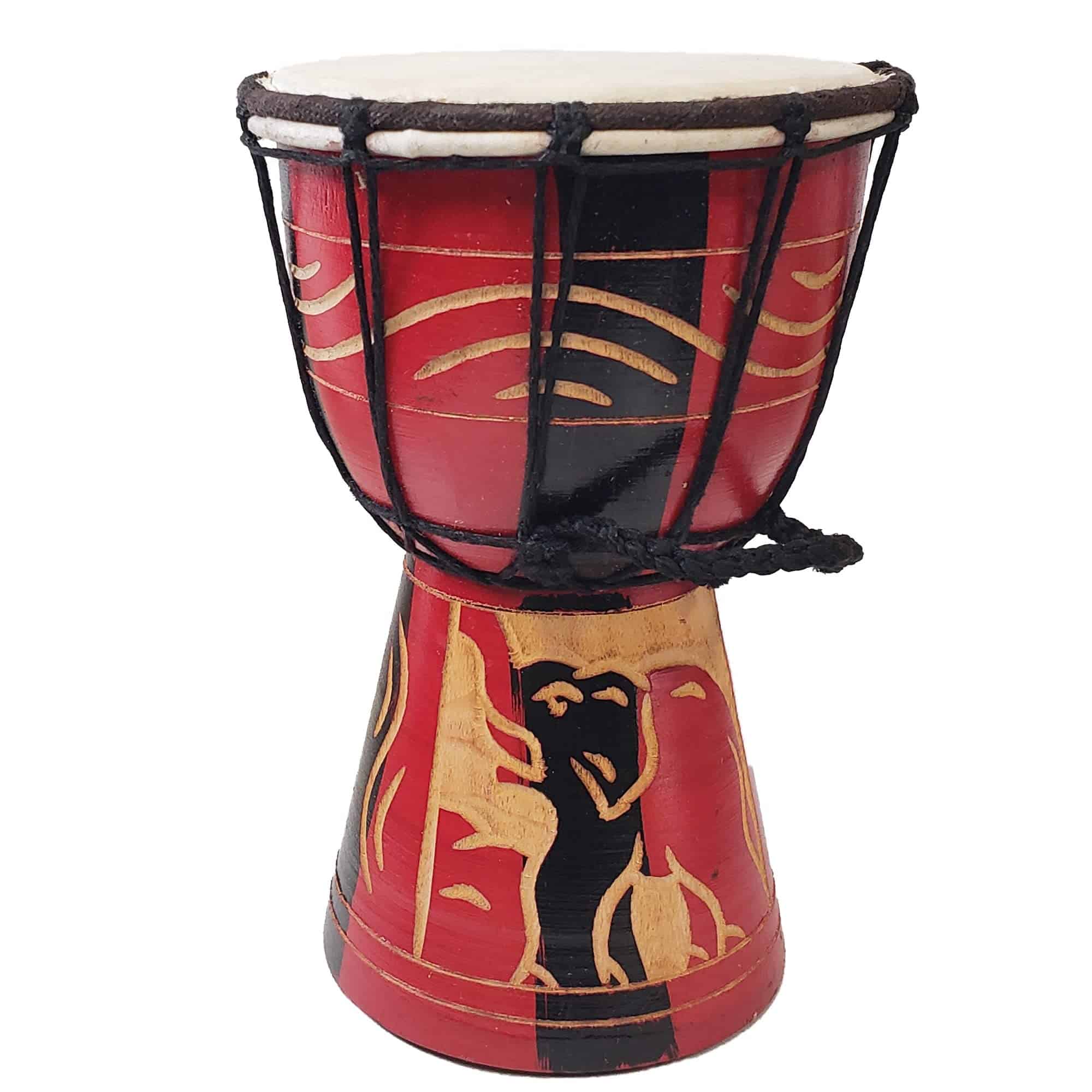 Tambor Djembe Tallado Bongó Africano Idea de Regalo Única