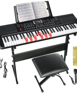 Teclado de Piano SFESGRER 61 Teclas Piano Eléctrico para