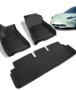 Tapete de piso HANSSHOW Fit 2020-2023 para Tesla Model 3