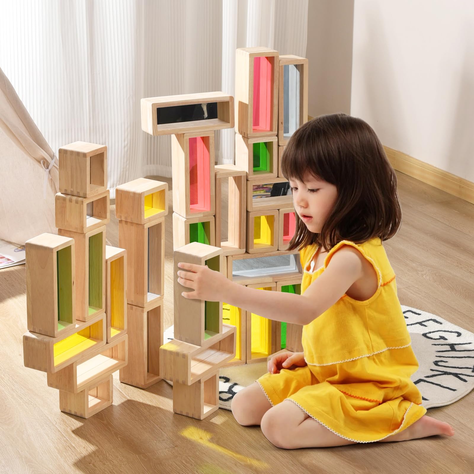 Conjunto de Bloques de Construcción de Madera Xylolin para - Imagen 5