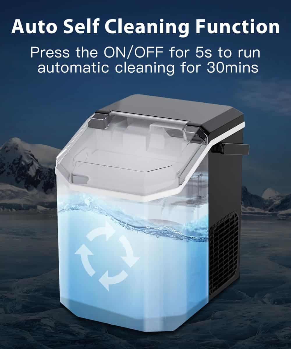 Máquina de Hielo Nugget Joy Pebble, 10,000pcs/33lbs/día, - Imagen 7