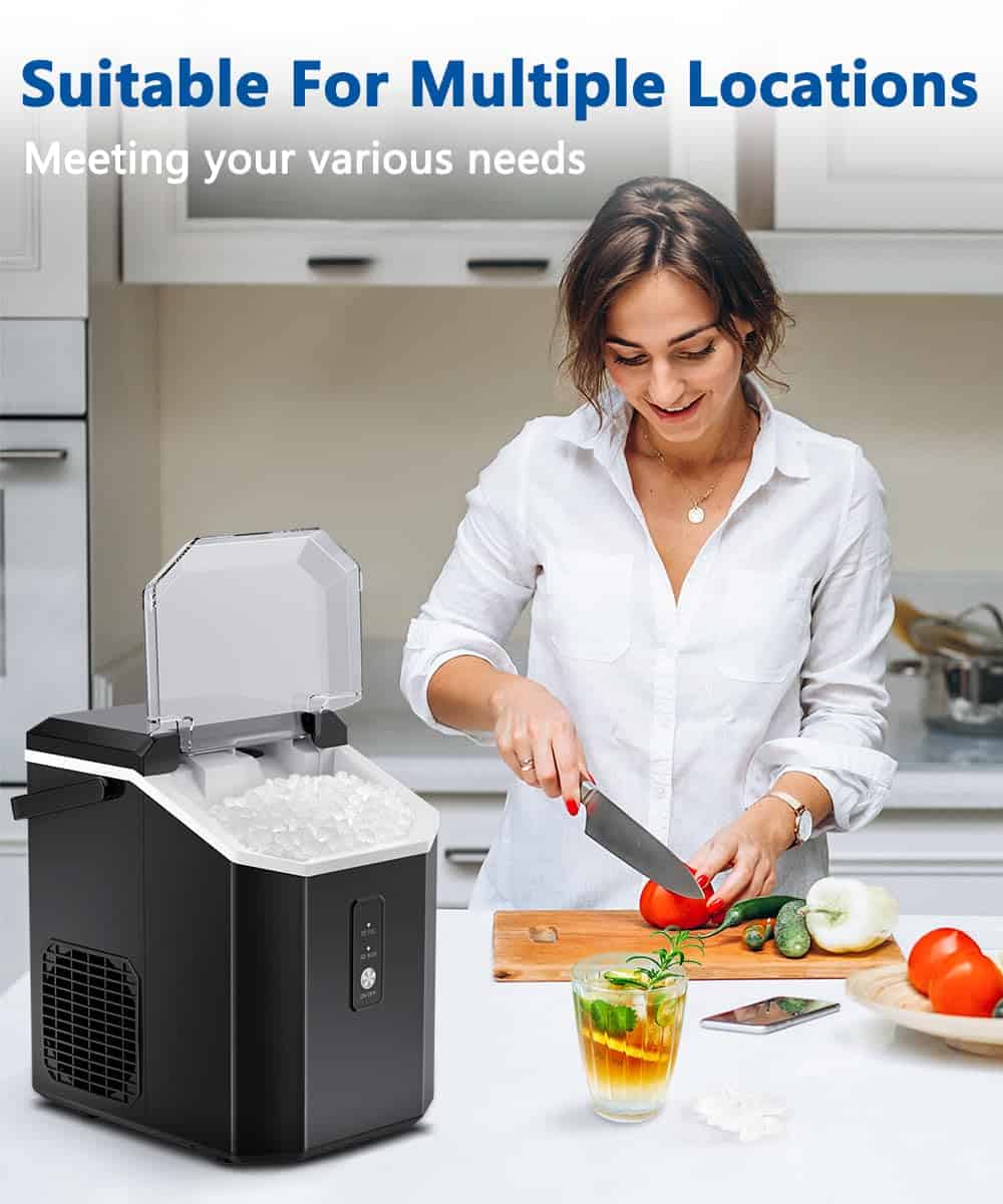 Máquina de Hielo Nugget Joy Pebble, 10,000pcs/33lbs/día, - Imagen 6