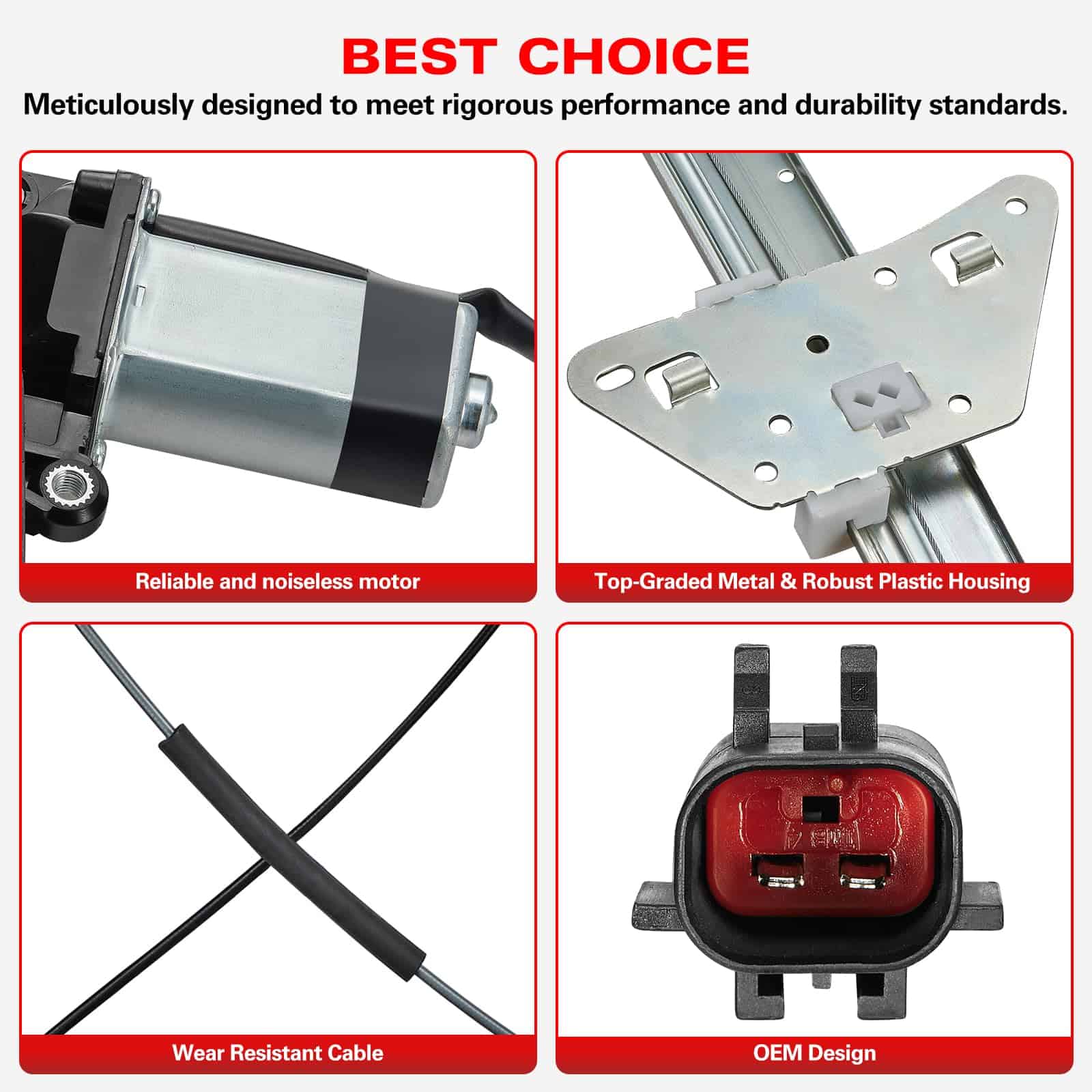Regulador de Ventana con Motor Frontal Izquierdo del - Imagen 3