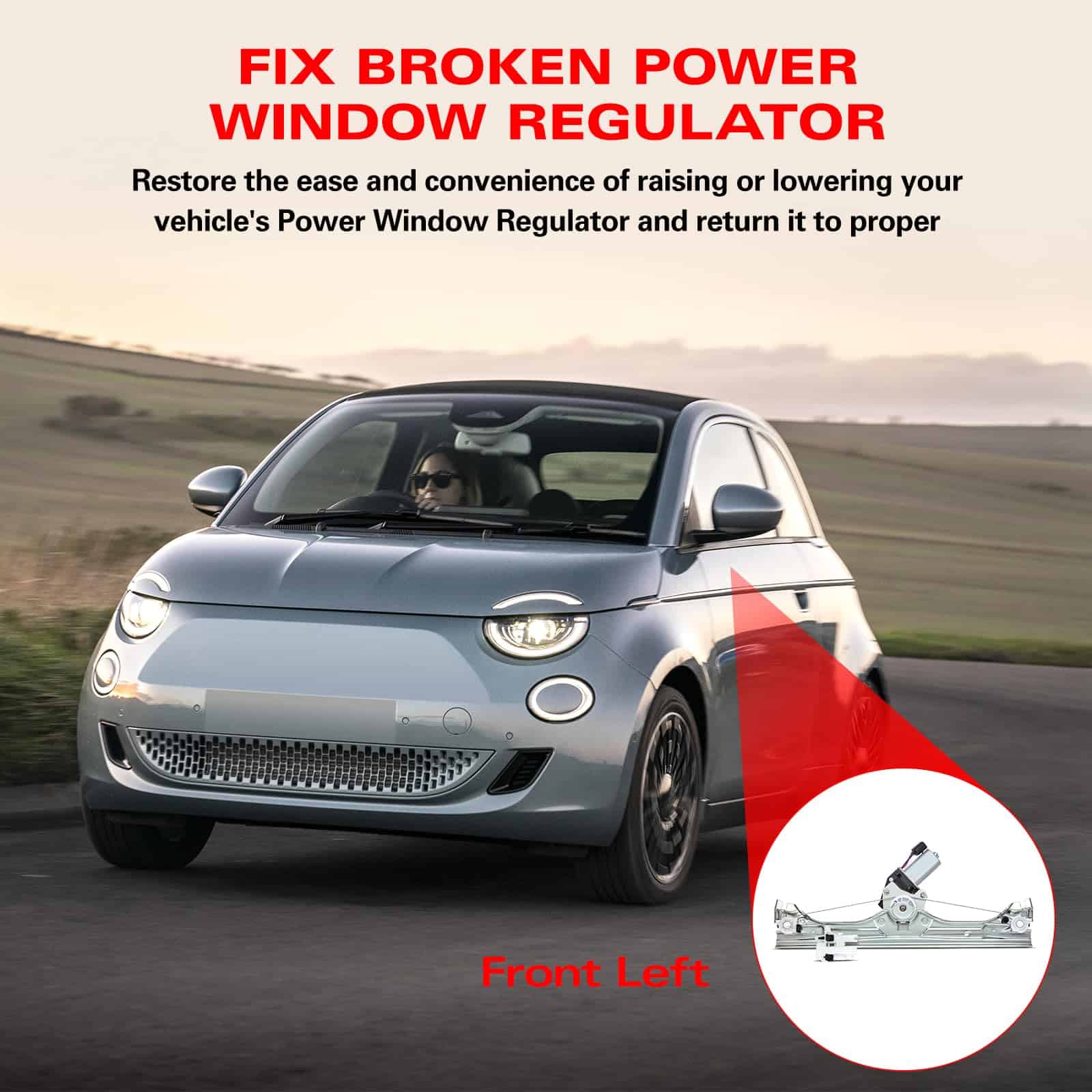 BDFHYK 751-648 Regulador de Ventana con Motor Frontal - Imagen 6