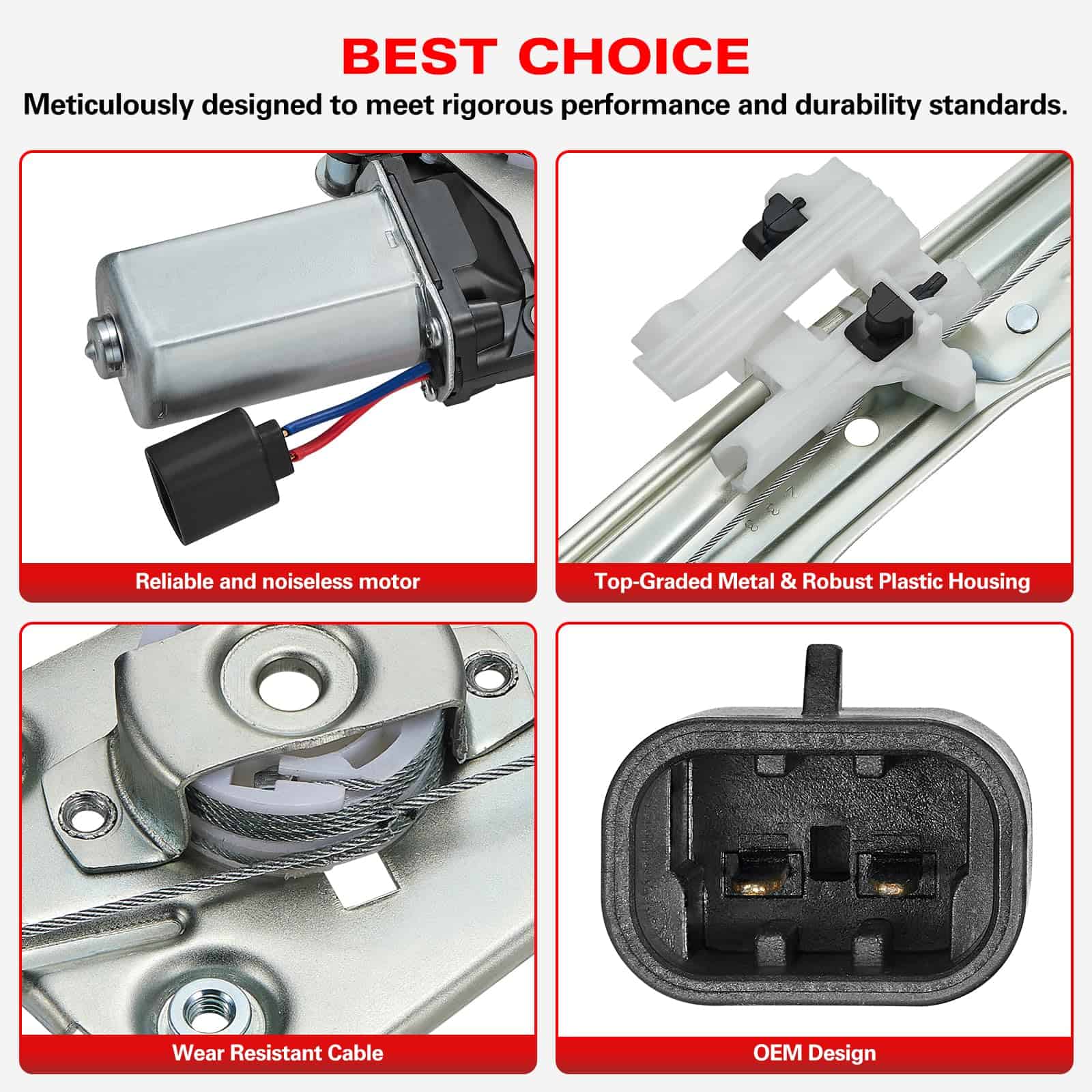 BDFHYK 751-648 Regulador de Ventana con Motor Frontal - Imagen 3