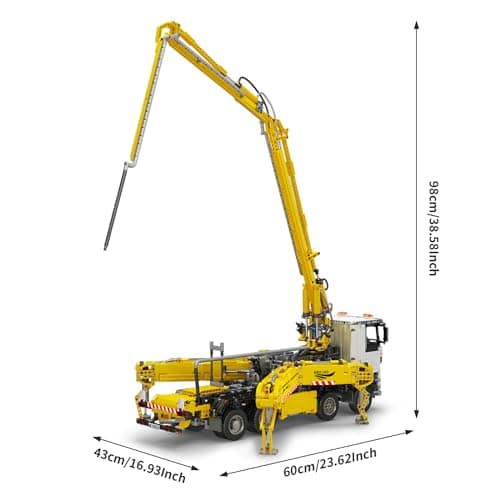 Mould King 19003 Camión con Bomba de Concreto Kits de - Imagen 7