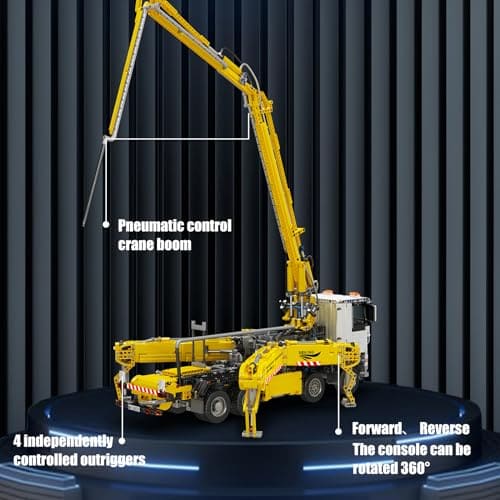 Mould King 19003 Camión con Bomba de Concreto Kits de - Imagen 5