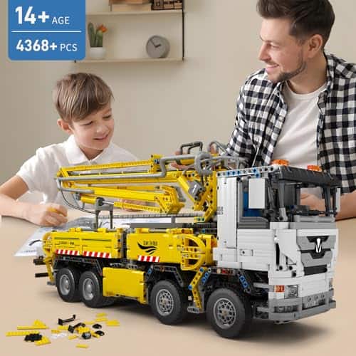 Mould King 19003 Camión con Bomba de Concreto Kits de - Imagen 6