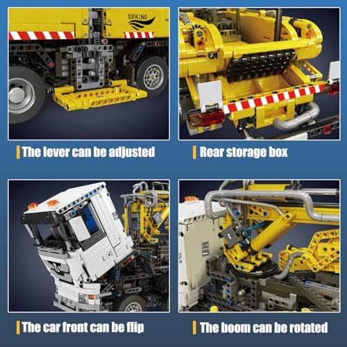 Mould King 19003 Camión con Bomba de Concreto Kits de - Imagen 4