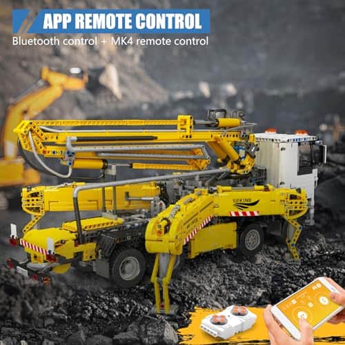 Mould King 19003 Camión con Bomba de Concreto Kits de - Imagen 3