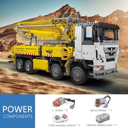 Mould King 19003 Camión con Bomba de Concreto Kits de - Imagen 8