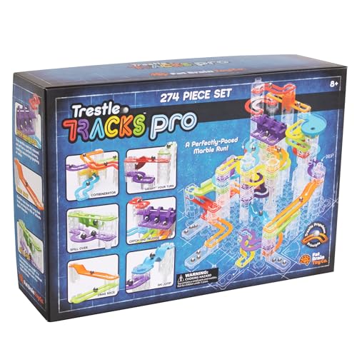 Fat Brain Toys Trestle Tracks Pro - Carril de Canicas - Imagen 3