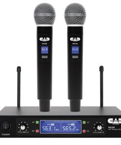 Sistema de micrófono inalámbrico de mano dual CAD Audio