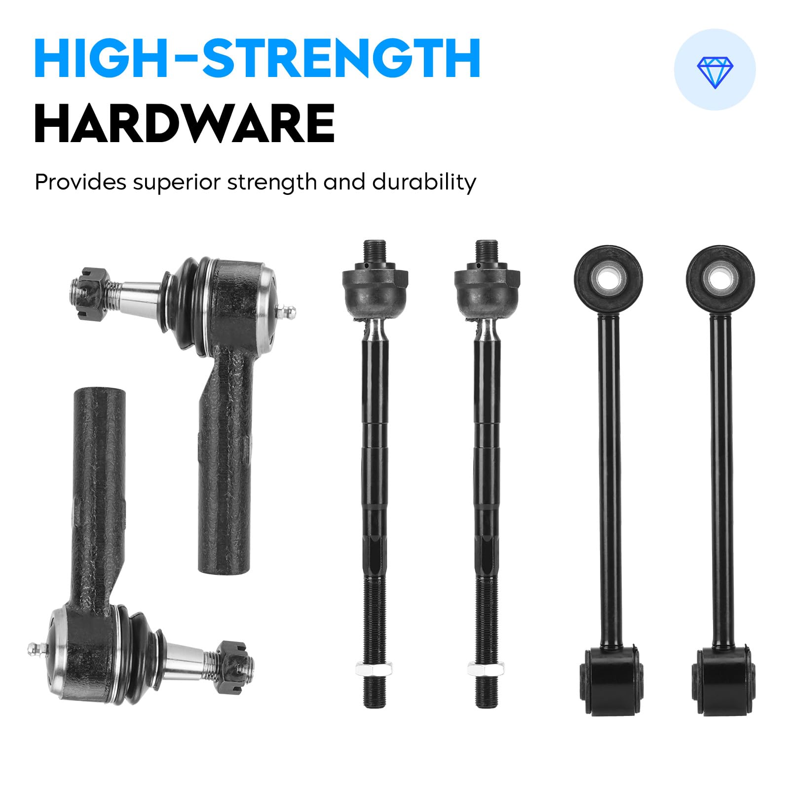 12 piezas Brazos de Control Frontal Superior con Balancines - Imagen 7