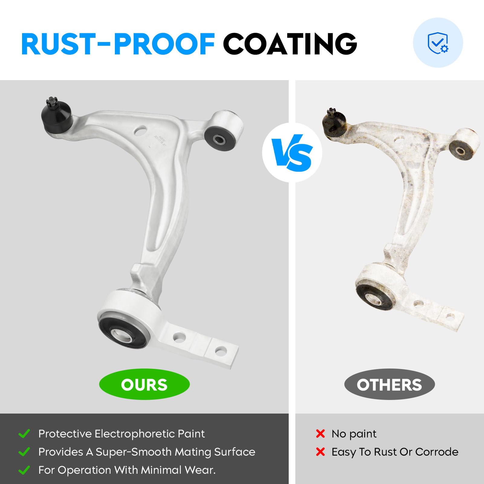 Brazo de control inferior delantero con ensamblaje de junta - Imagen 4