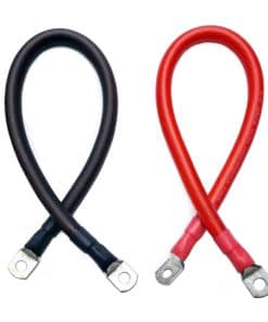 Cables Convertidor de Batería Rojo + Negro de Alto