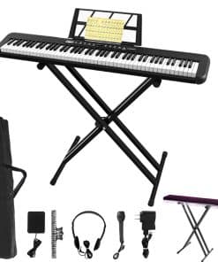 Piano Digital LIANJOY 88 Teclas, Teclado Eléctrico Portátil