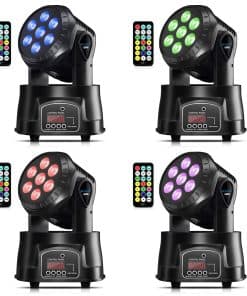 BETOPPER Luces de Cabeza Móvil DJ, 7 x 8W Iluminación