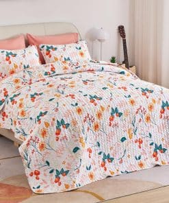 Juego de Edredón Estampado de 3 Piezas de Zona de Sueño -