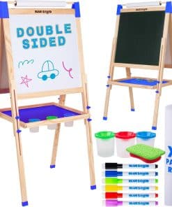 Caballete de Arte Azul para Niños - Caballete de Pintura de