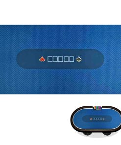 Mesa de póker y juego Texas Hold'em -Azul