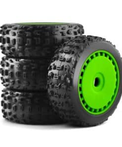 4pcs Ruedas Neumáticos Pre-Montadas 4.6" Llanta 17mm Hex