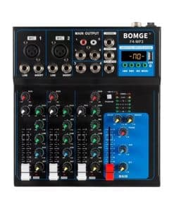 Mezclador de audio portátil Bluetooth BOMGE K7 con consola