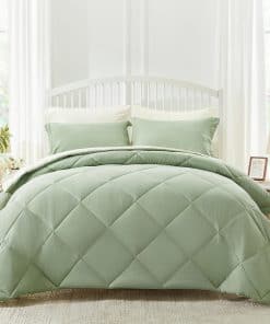 Gotroolhome Juego de cama King en una bolsa de 7 piezas con