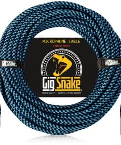 Cable de Micrófono Gig Snake de 50 pies - Azul XLR Macho a