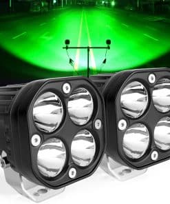 Luz de Niebla Verde Led de SUFEMOTEC, 3 Pulgadas 40W