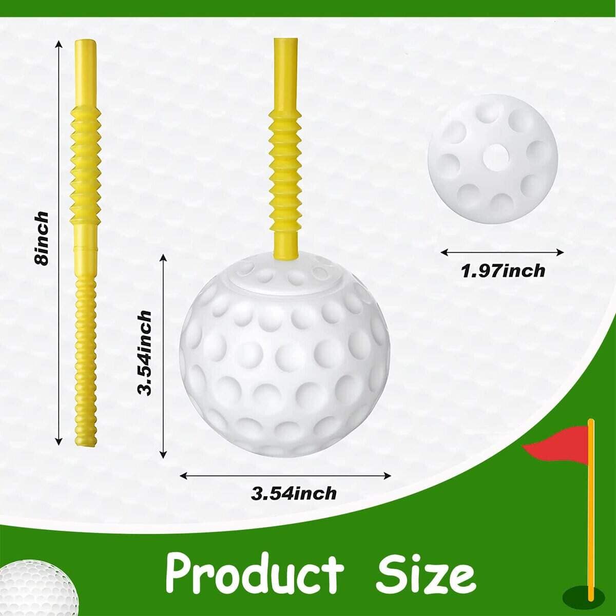 24 Pcs Golf Ball Cups 14 oz Decoración de Fiesta de Golf - Imagen 3