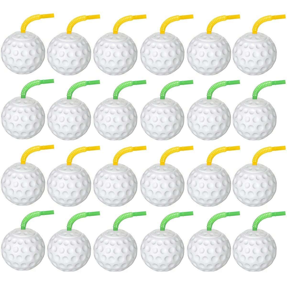 24 Pcs Golf Ball Cups 14 oz Decoración de Fiesta de Golf