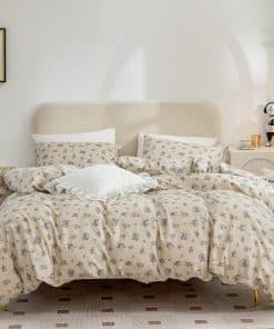 Juego de Funda nórdica ERZRGA, 100% Algodón Queen para