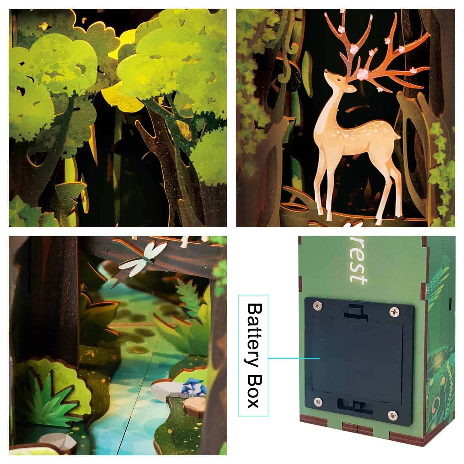 Kit de Rincon de Libro PZYO, Kit de Miniatura DIY para - Imagen 6