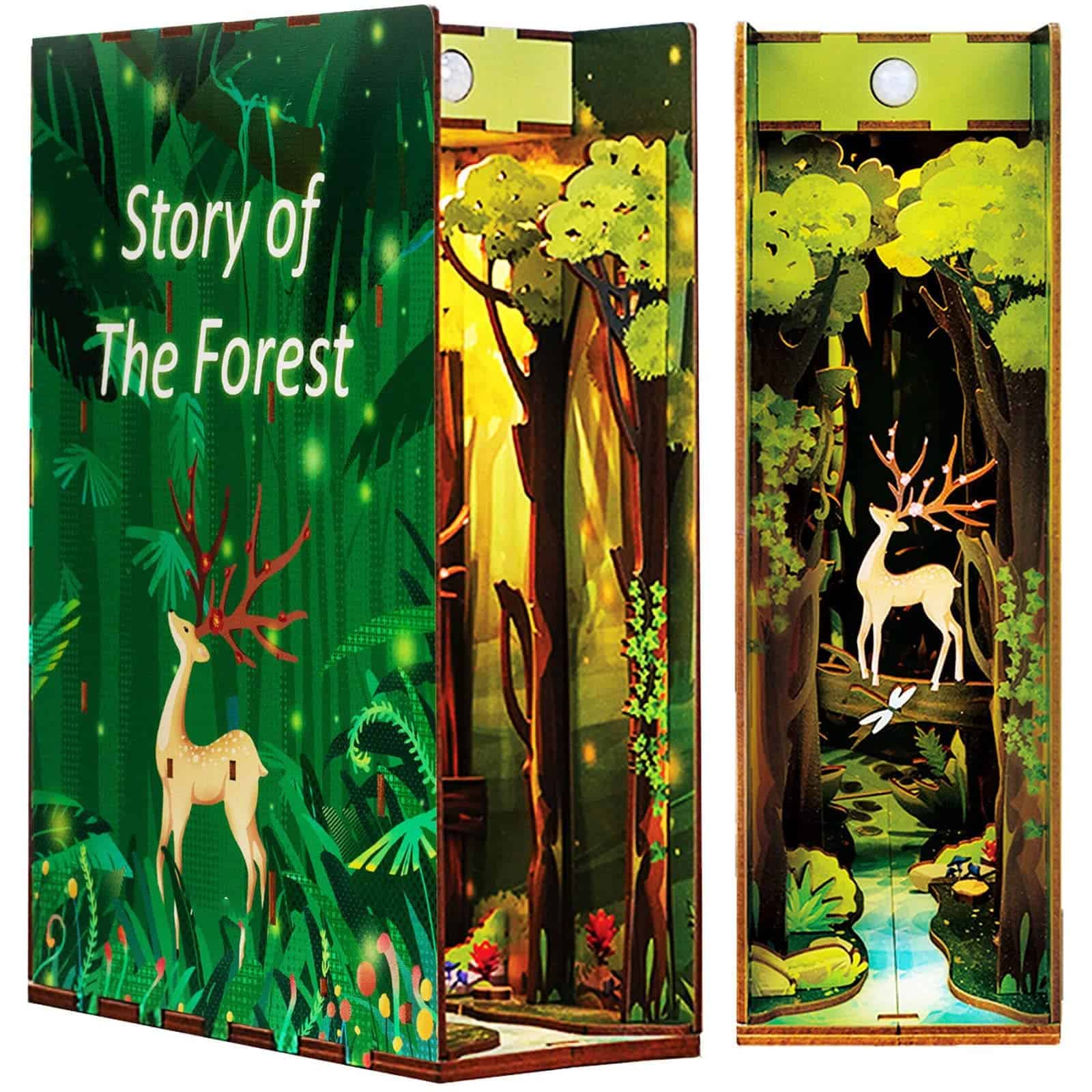 Kit de Rincon de Libro PZYO, Kit de Miniatura DIY para