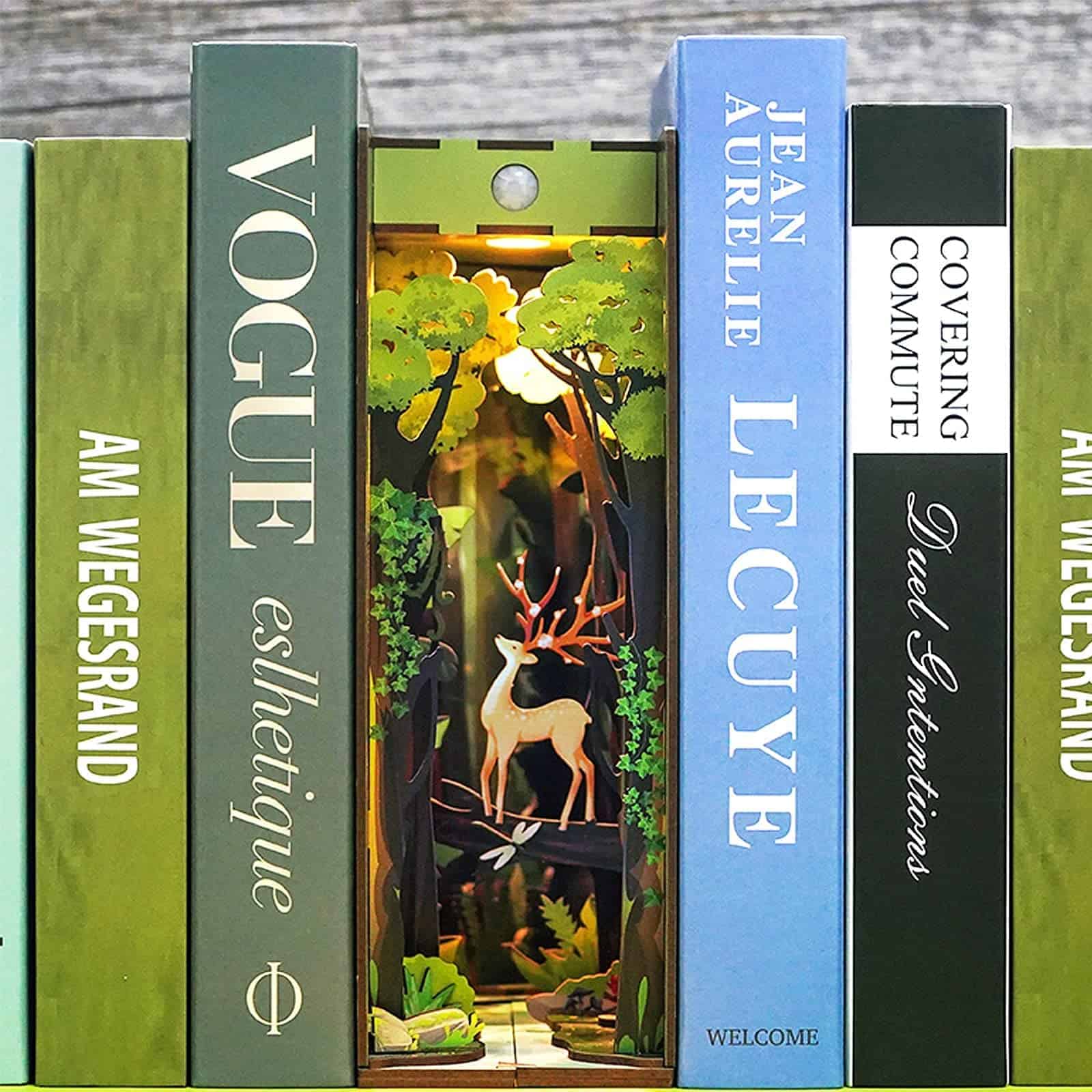 Kit de Rincon de Libro PZYO, Kit de Miniatura DIY para - Imagen 3