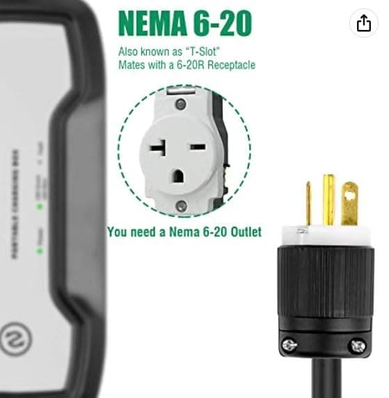 Cargador de EV ACLFEV 16 Amp Ajustable Nivel 2, 240V/7kW - Imagen 3