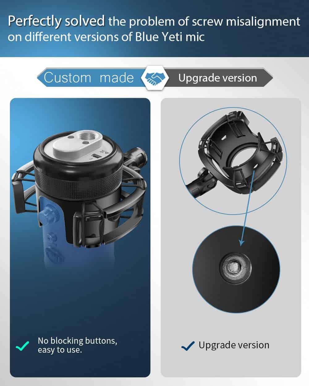 Montura de Choque para Micrófono Yeti con Filtro Pop - Imagen 5