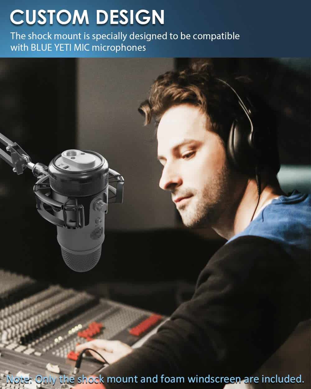 Montura de Choque para Micrófono Yeti con Filtro Pop - Imagen 4