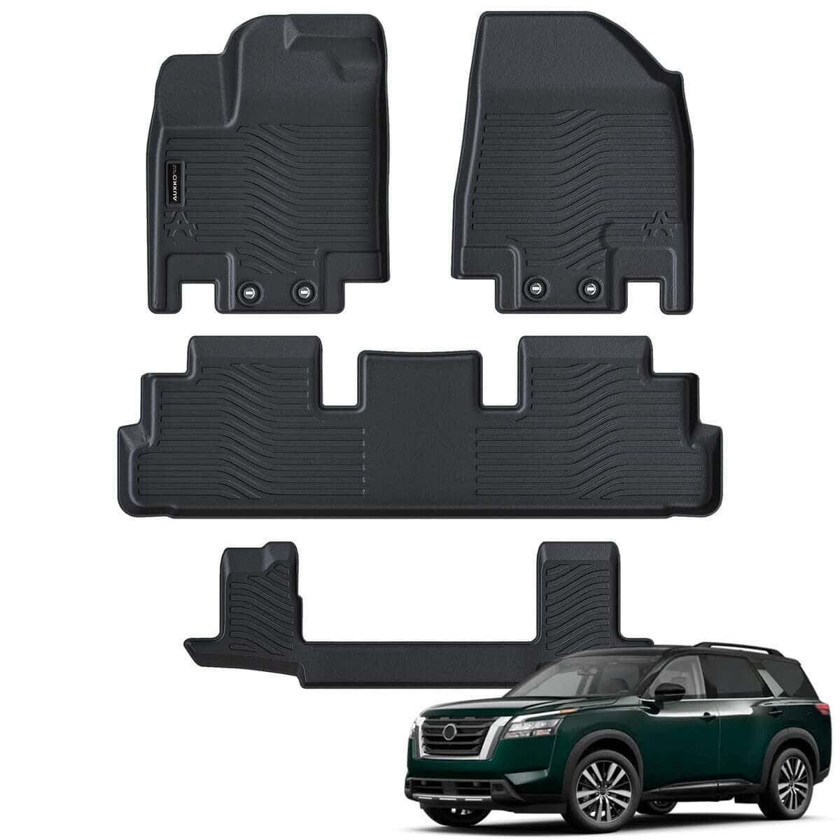 Tapetes para piso Auxko para Nissan Pathfinder 7 Asientos