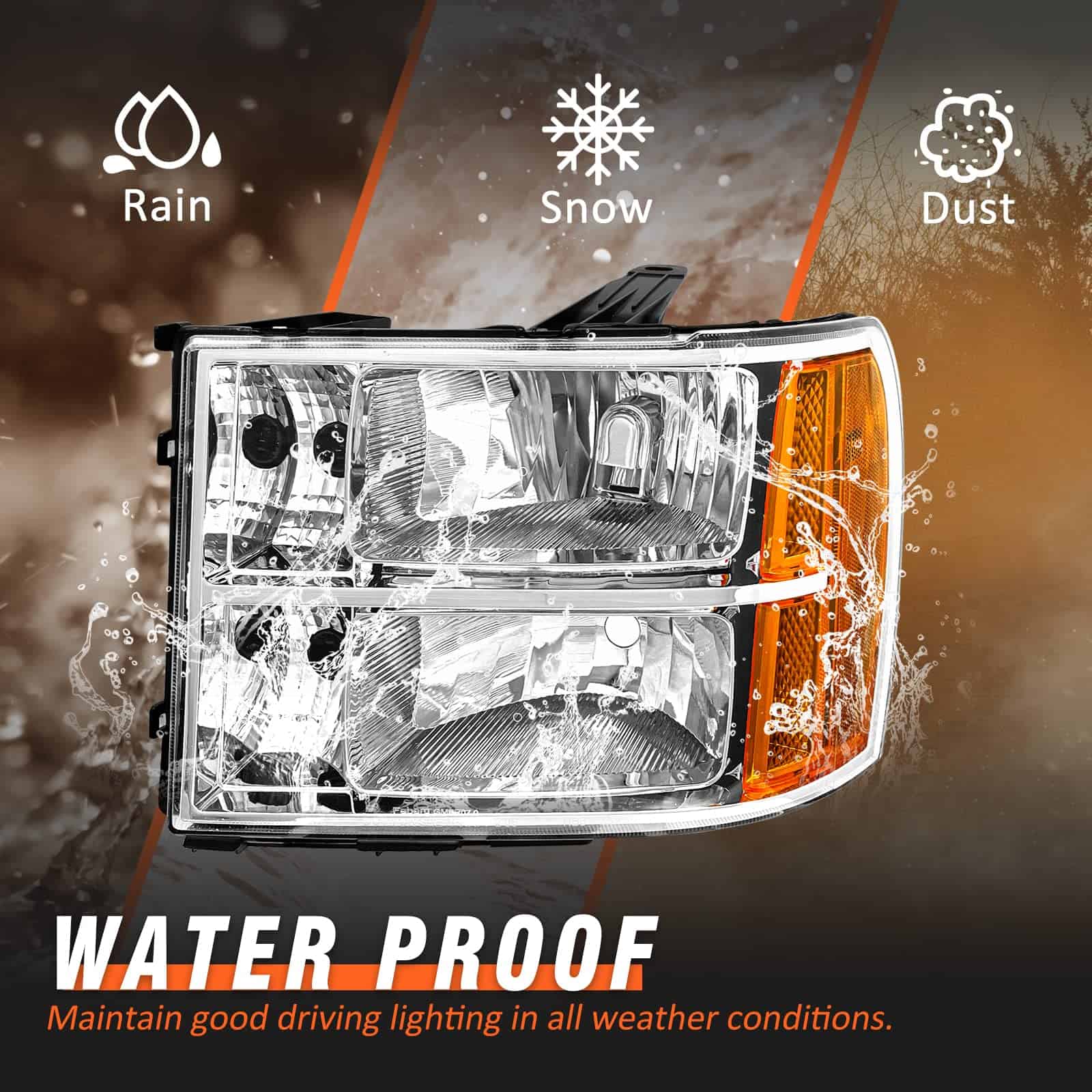 Conjunto de faros AXLAHA para Sierra 2007, 2008, 2009, - Imagen 7