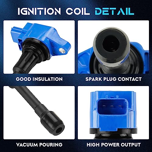 Conjunto de 6 Bobinas de Encendido Azules 3.7L Compatible - Imagen 3