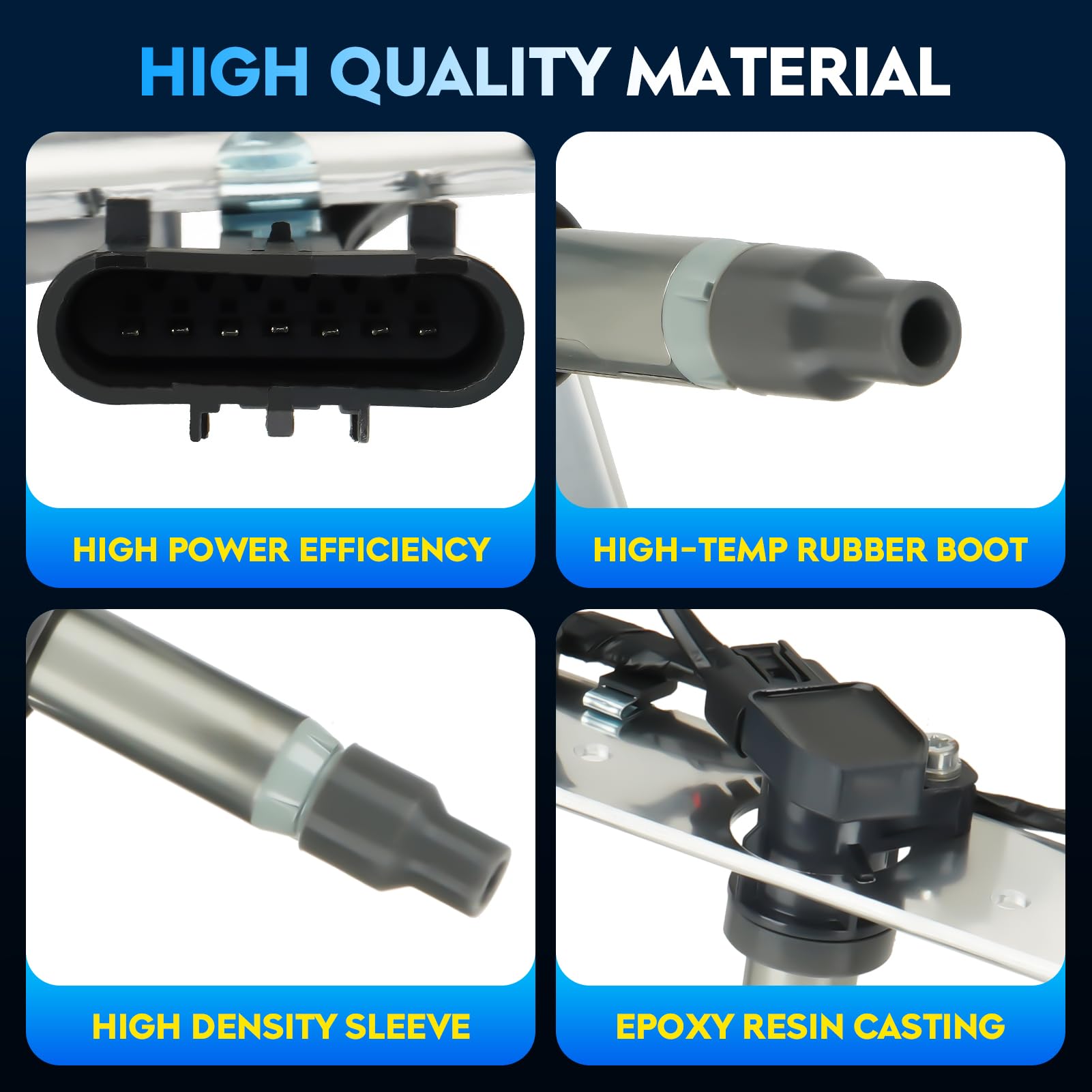 Paquete de Bobina de Encendido Negra para Cadillac DeVille - Imagen 3